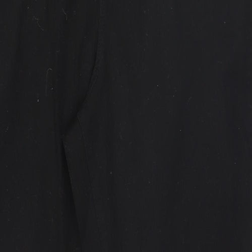 Denim & Co. Womens Black   Trousers  Size 18 L30 in