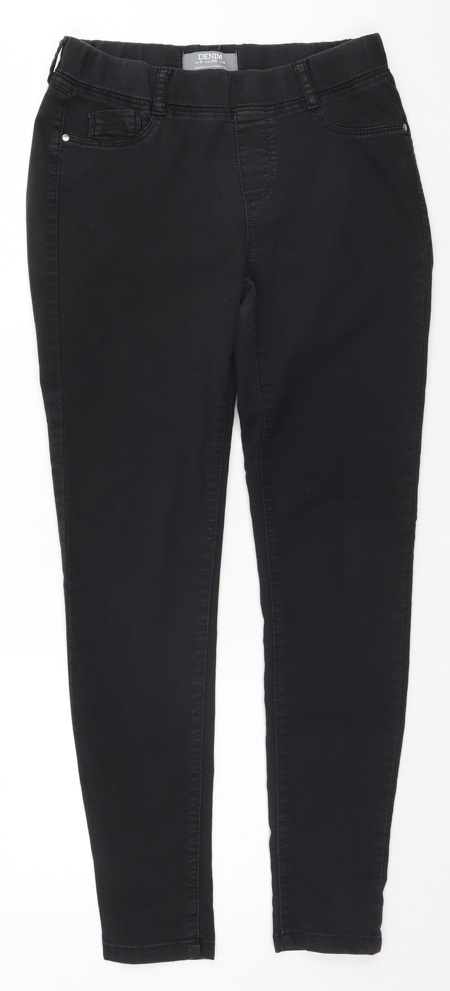 Dorothy Perkins Womens Black   Straight Jeans Size 8 L27 in