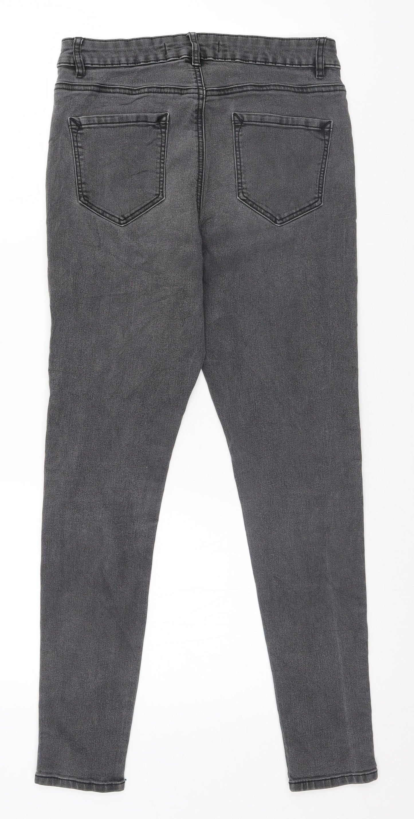 George Womens Grey   Skinny Jeans Size 12 L26 in