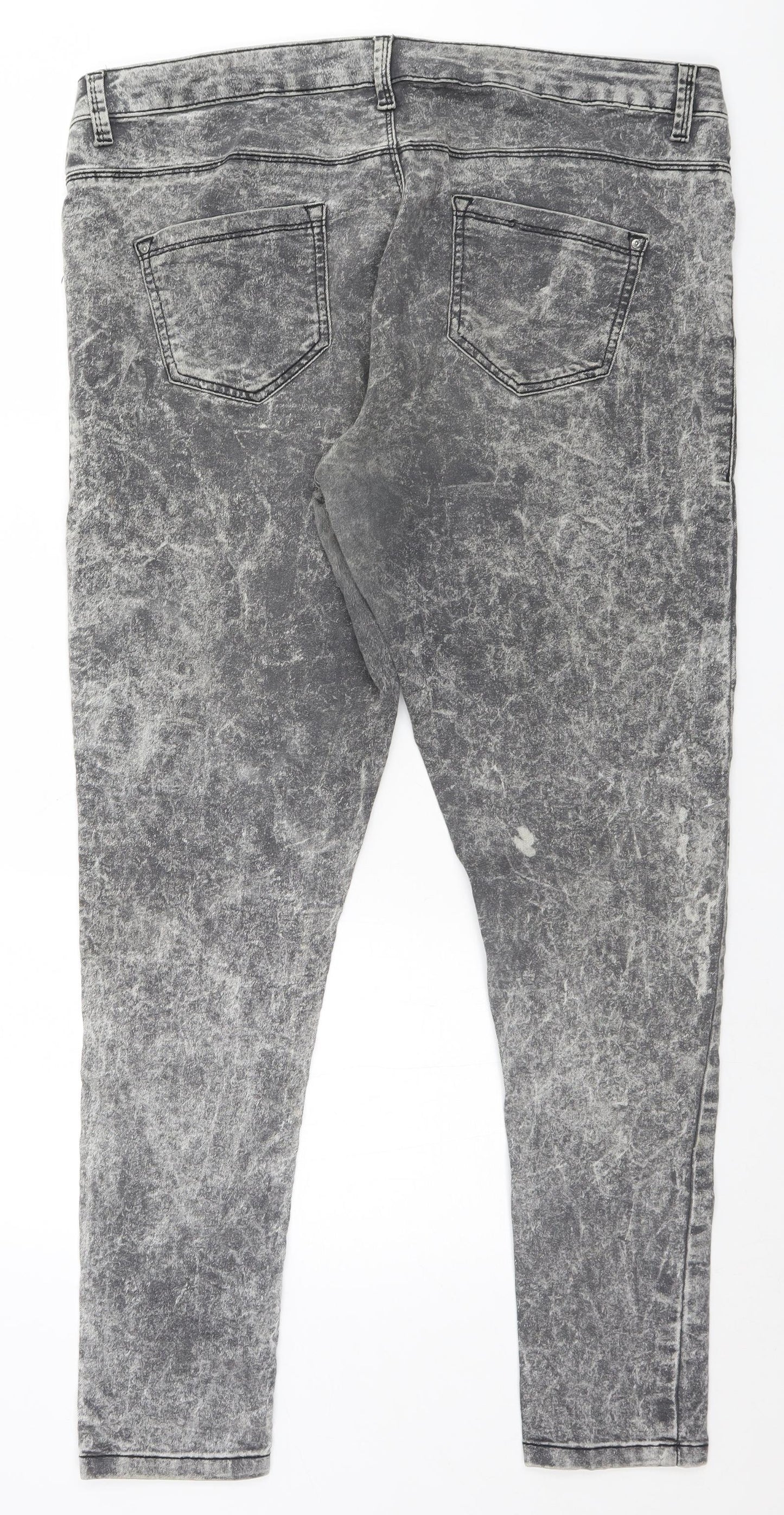 Denim & Co. Womens Grey   Skinny Jeans Size 18 L29 in