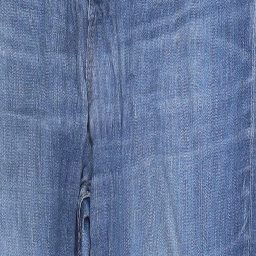 F&F Womens Blue  Denim Straight Jeans Size 14 L25 in