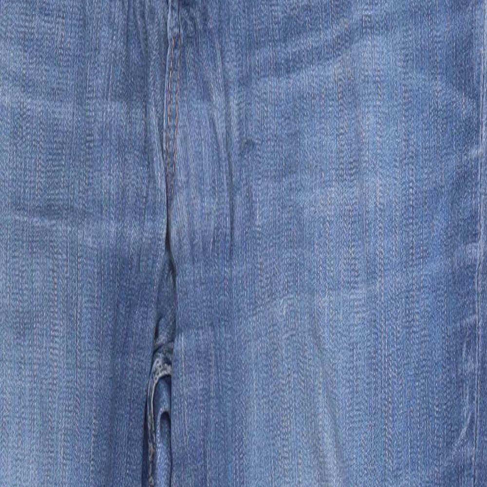 F&F Womens Blue  Denim Straight Jeans Size 14 L25 in
