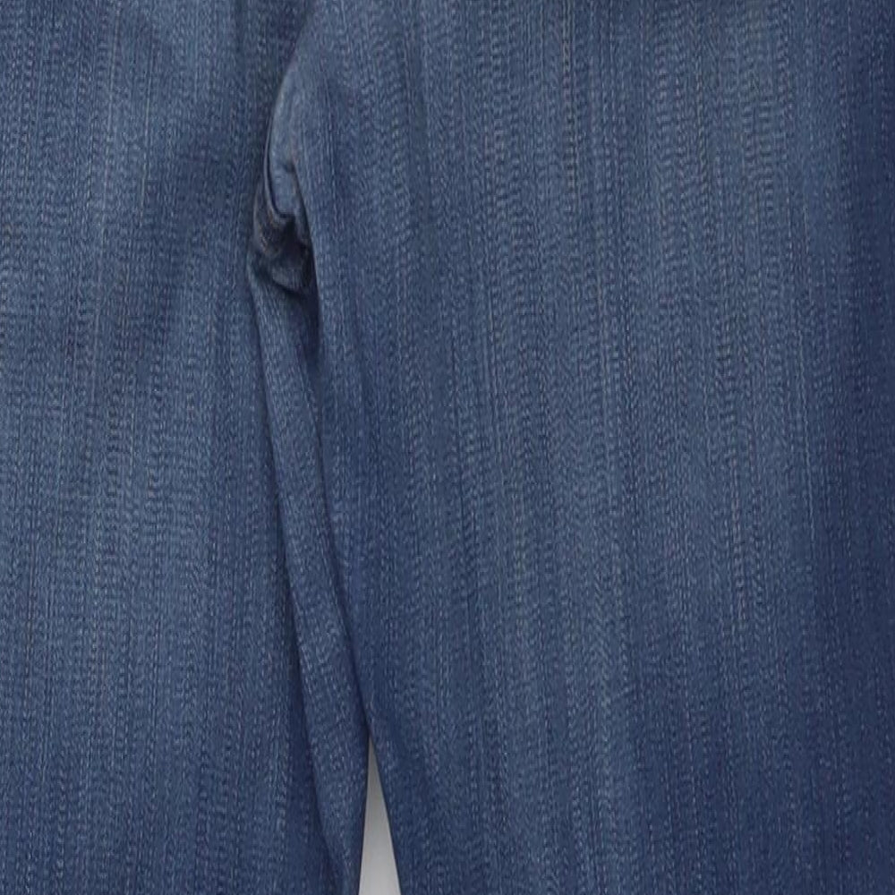 F&F Womens Blue  Denim Straight Jeans Size 14 L25 in