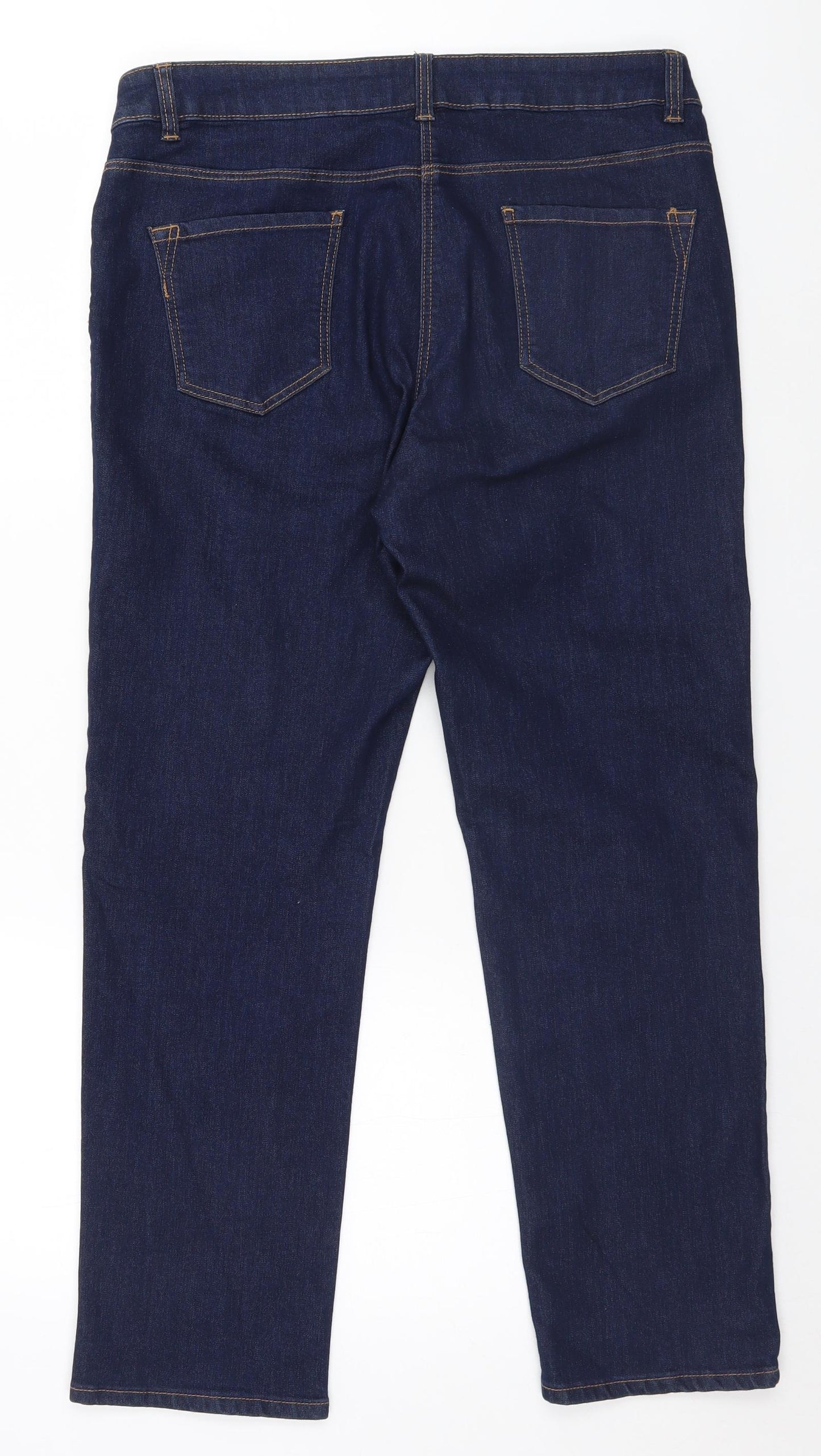 Bonmarché Womens Blue   Straight Jeans Size 14 L26 in