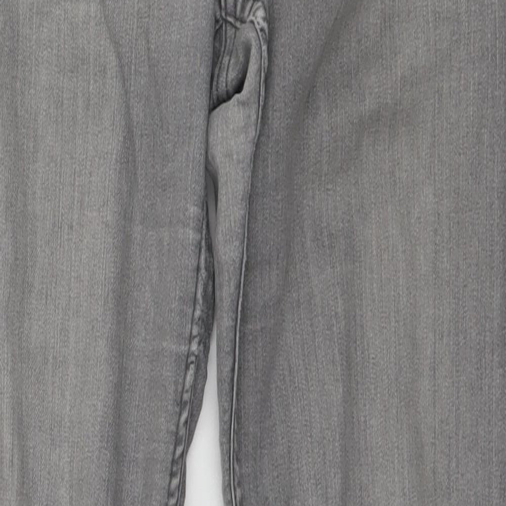 H&M Womens Grey   Straight Jeans Size 8 L28 in