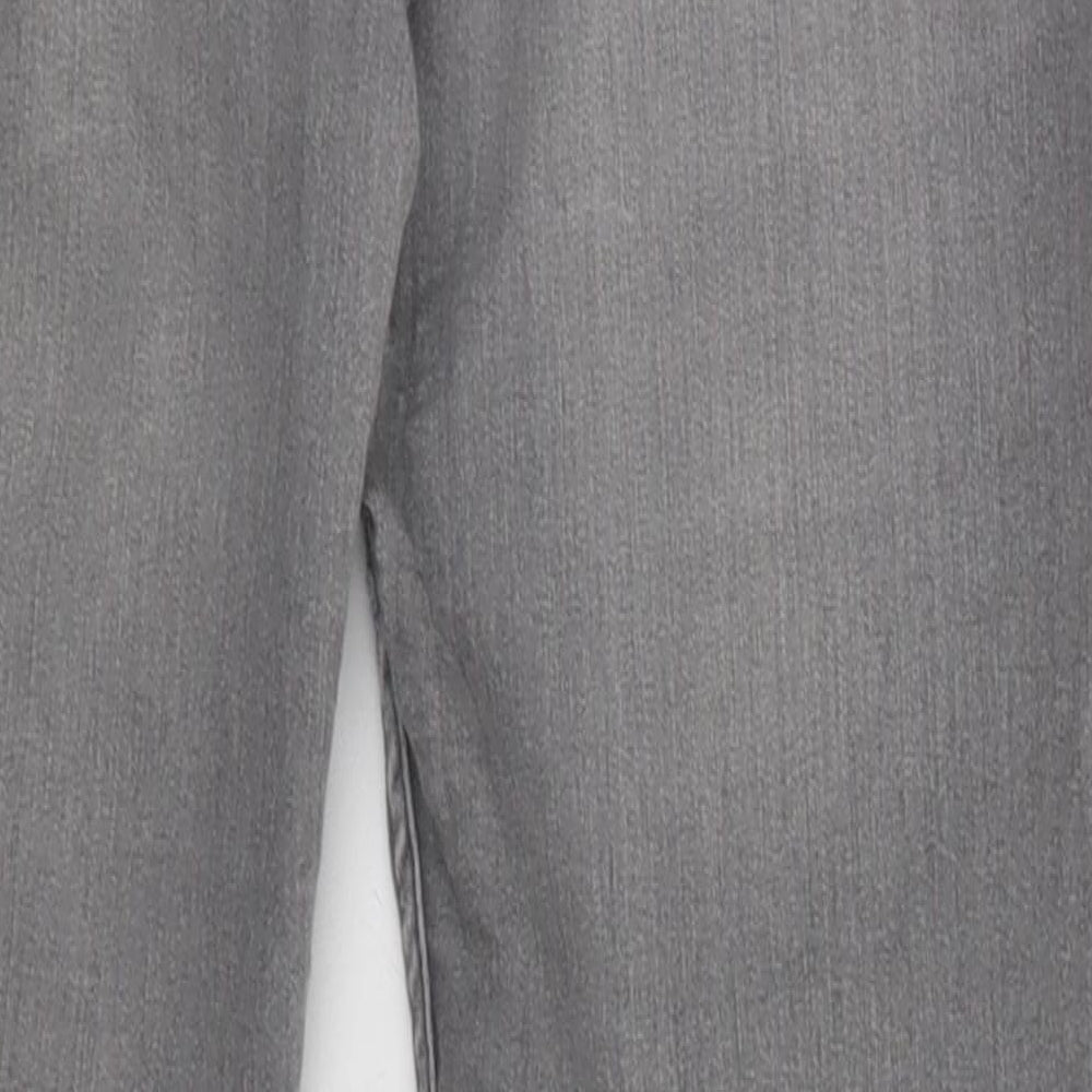 H&M Womens Grey   Straight Jeans Size 8 L28 in
