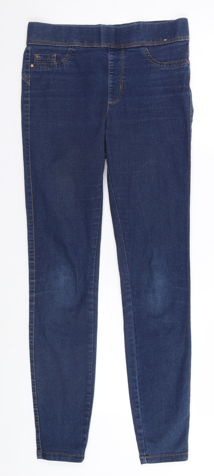 Denim & Co. Womens Blue Straight Jeans Size 10 L27 in