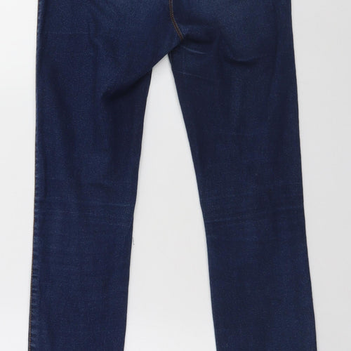 Denim & Co. Womens Blue   Straight Jeans Size 10 L27 in