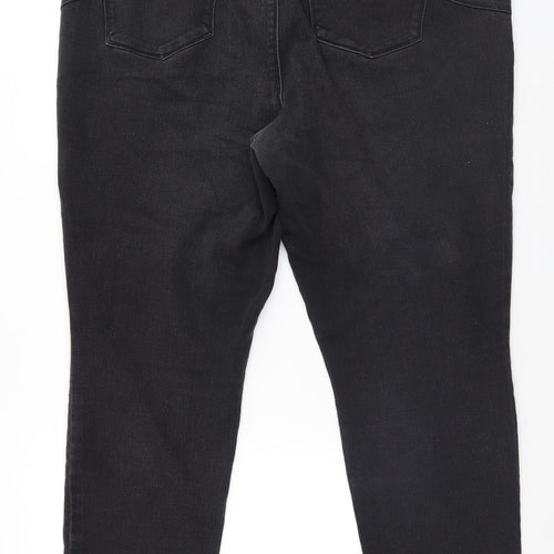D. Jeans Womens Black   Wide-Leg Jeans Size 18 L28 in