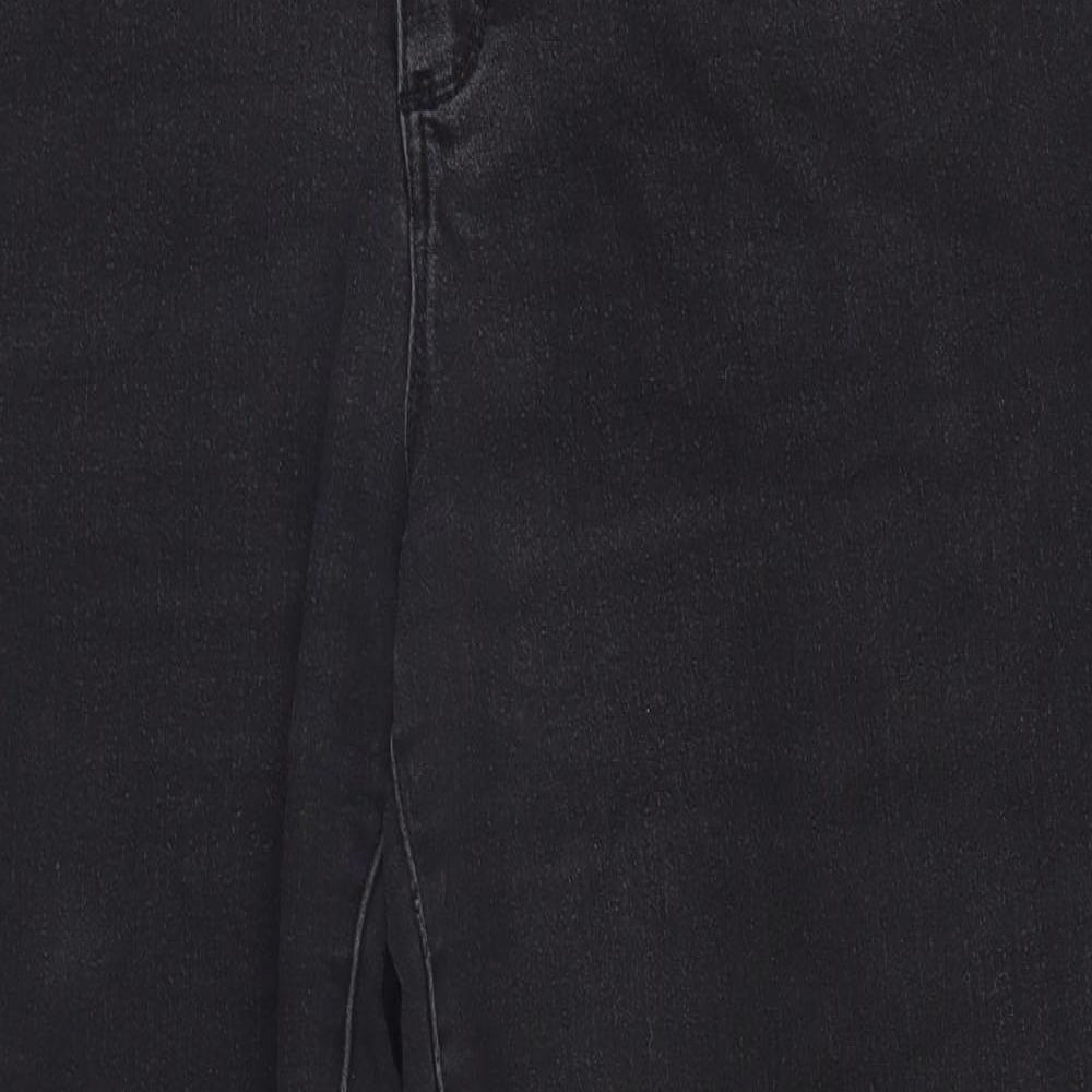 D. Jeans Womens Black   Wide-Leg Jeans Size 18 L28 in