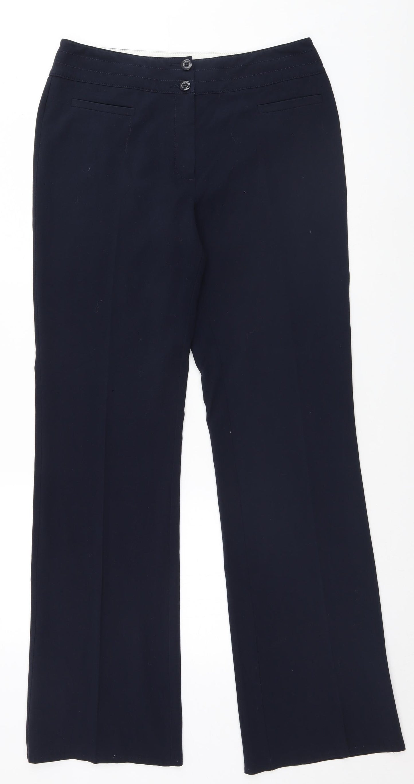 Marks and Spencer Womens Blue   Trousers  Size 12 L33 in