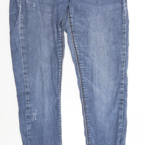 Denim & Co. Womens Blue   Straight Jeans Size 12 L27 in