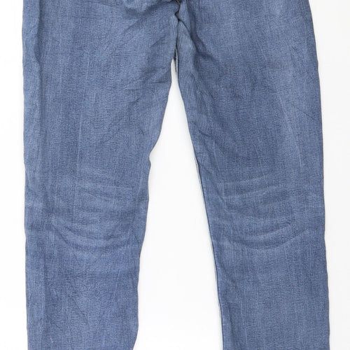 Denim & Co. Womens Blue   Straight Jeans Size 12 L27 in