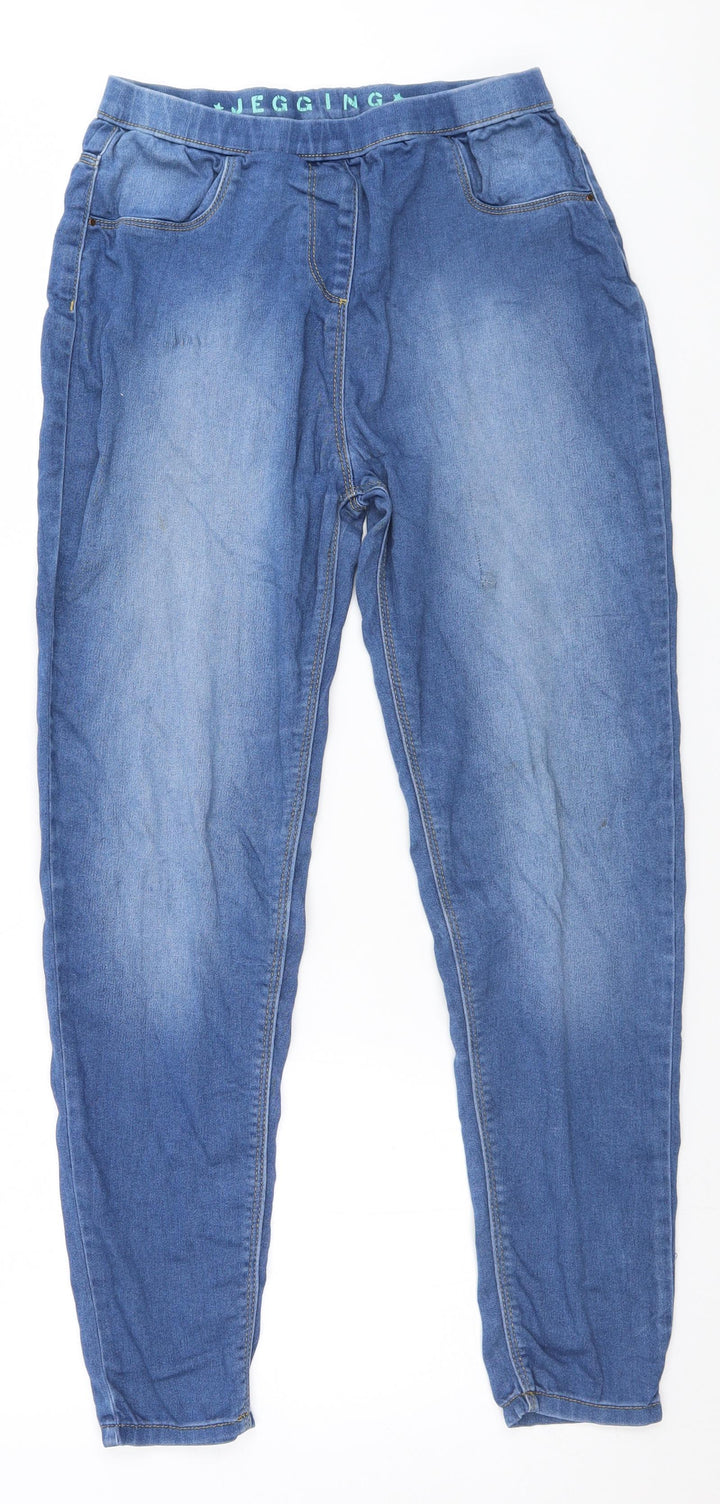 Preworn Girls Blue   Jegging Jeans Size 12-13 Years