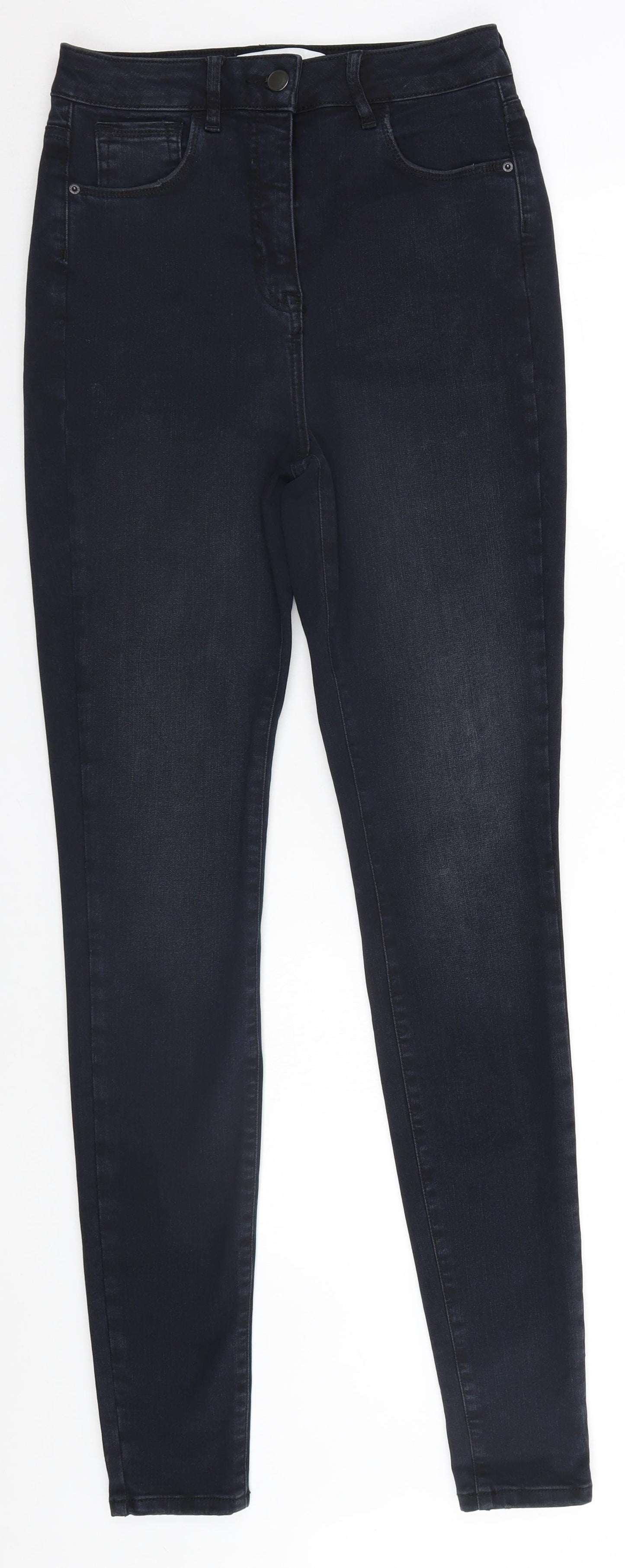 NEXT Womens Black   Straight Jeans Size 12 L32 in