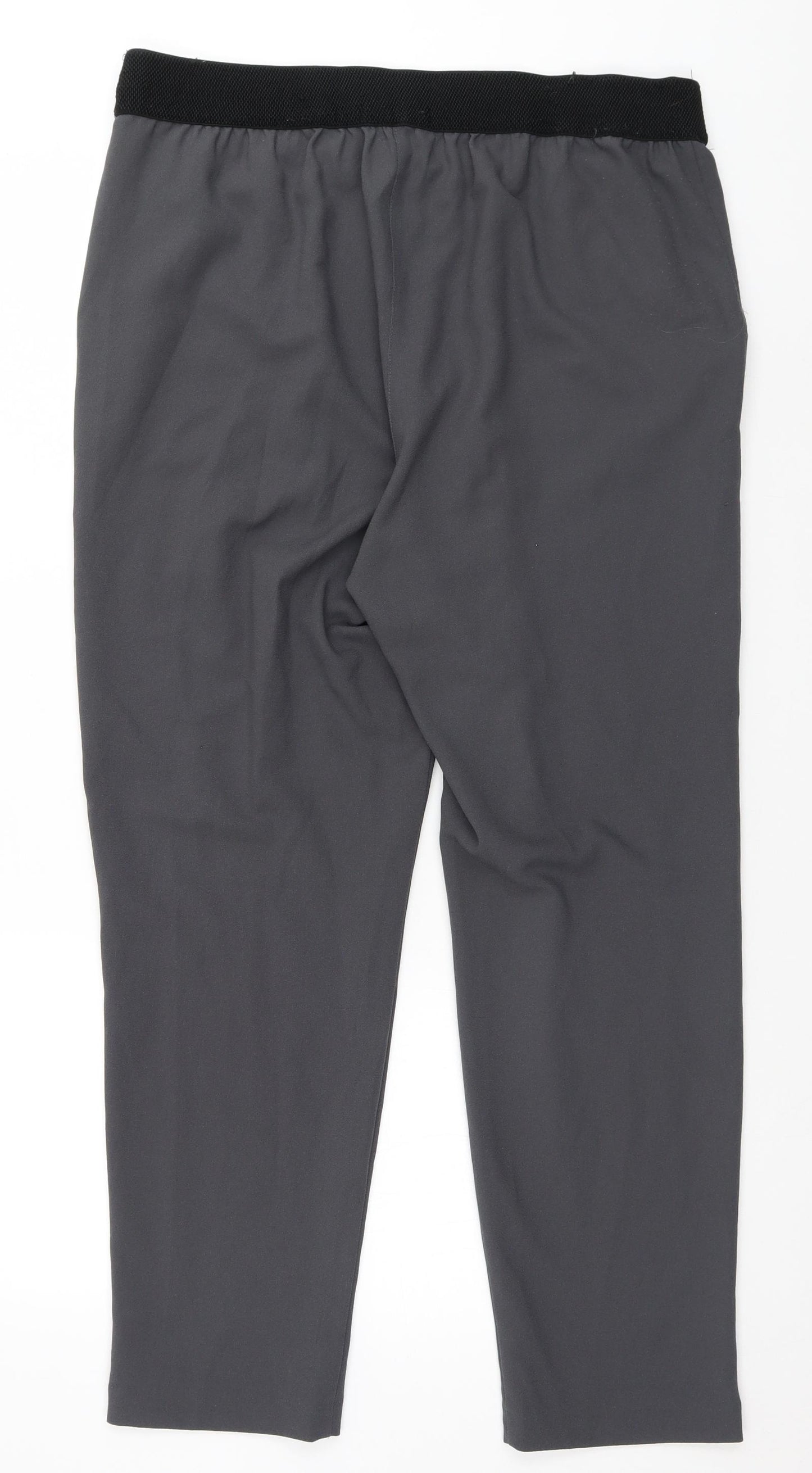 George Womens Grey   Trousers  Size 16 L28 in