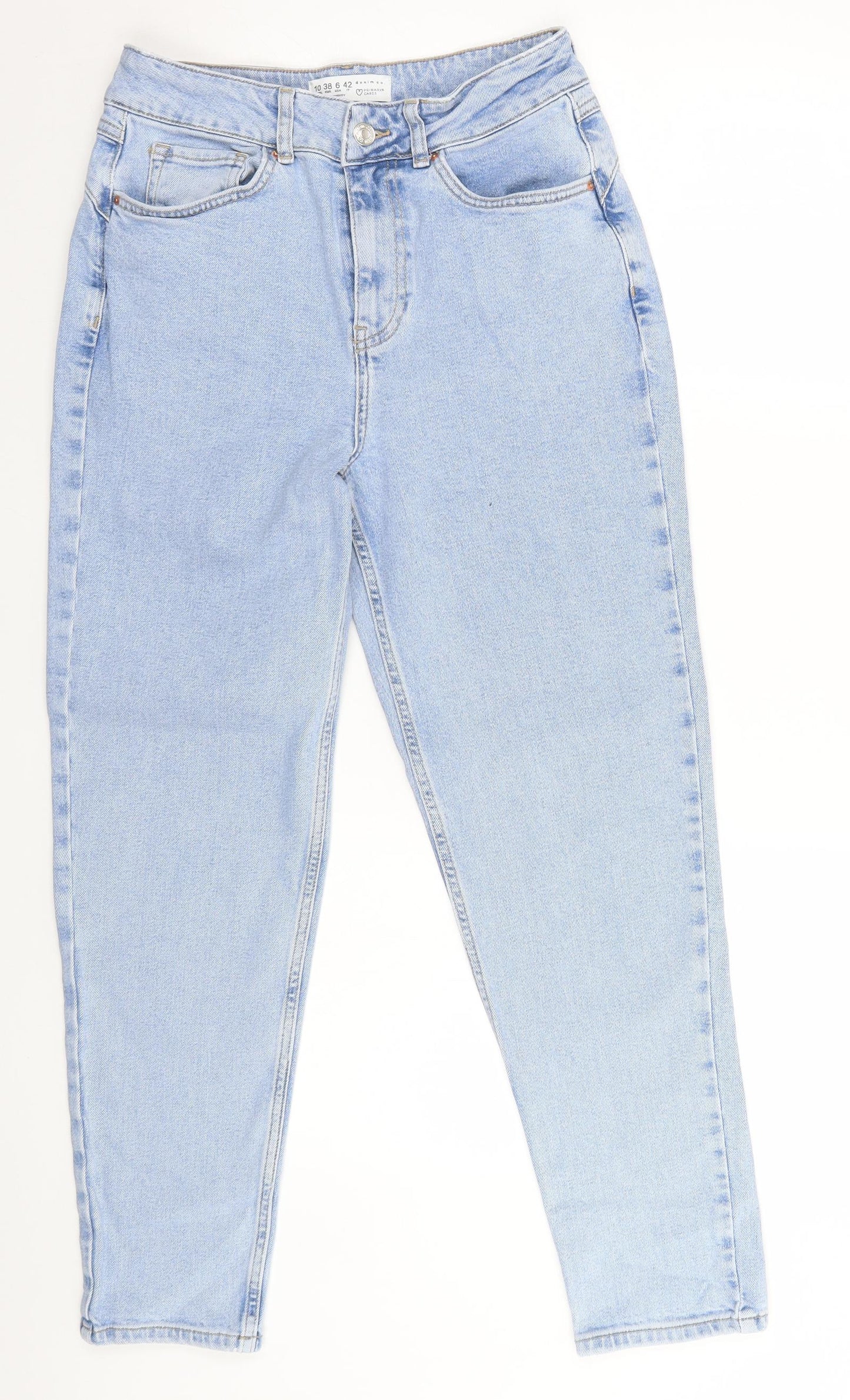 Primark Womens Blue   Straight Jeans Size 10 L26 in