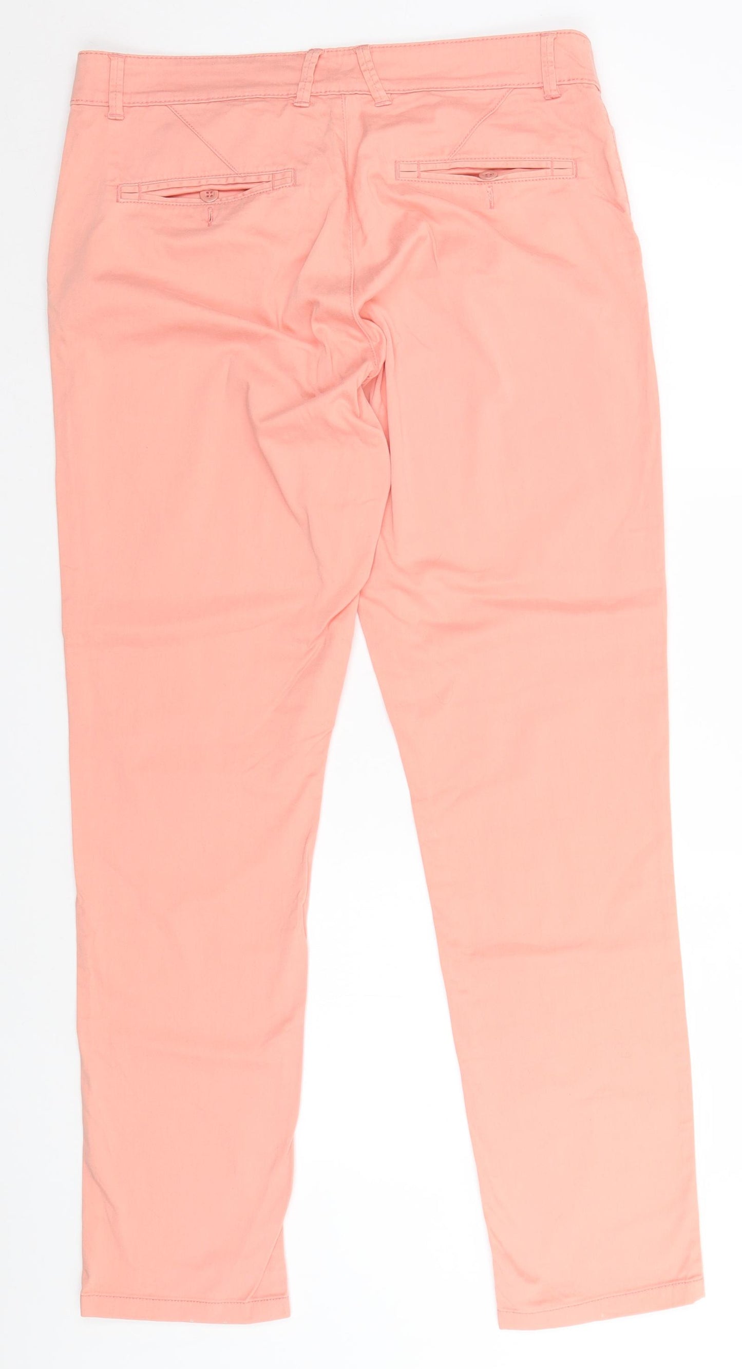 Preworn Womens Pink   Trousers  Size 12 L31 in