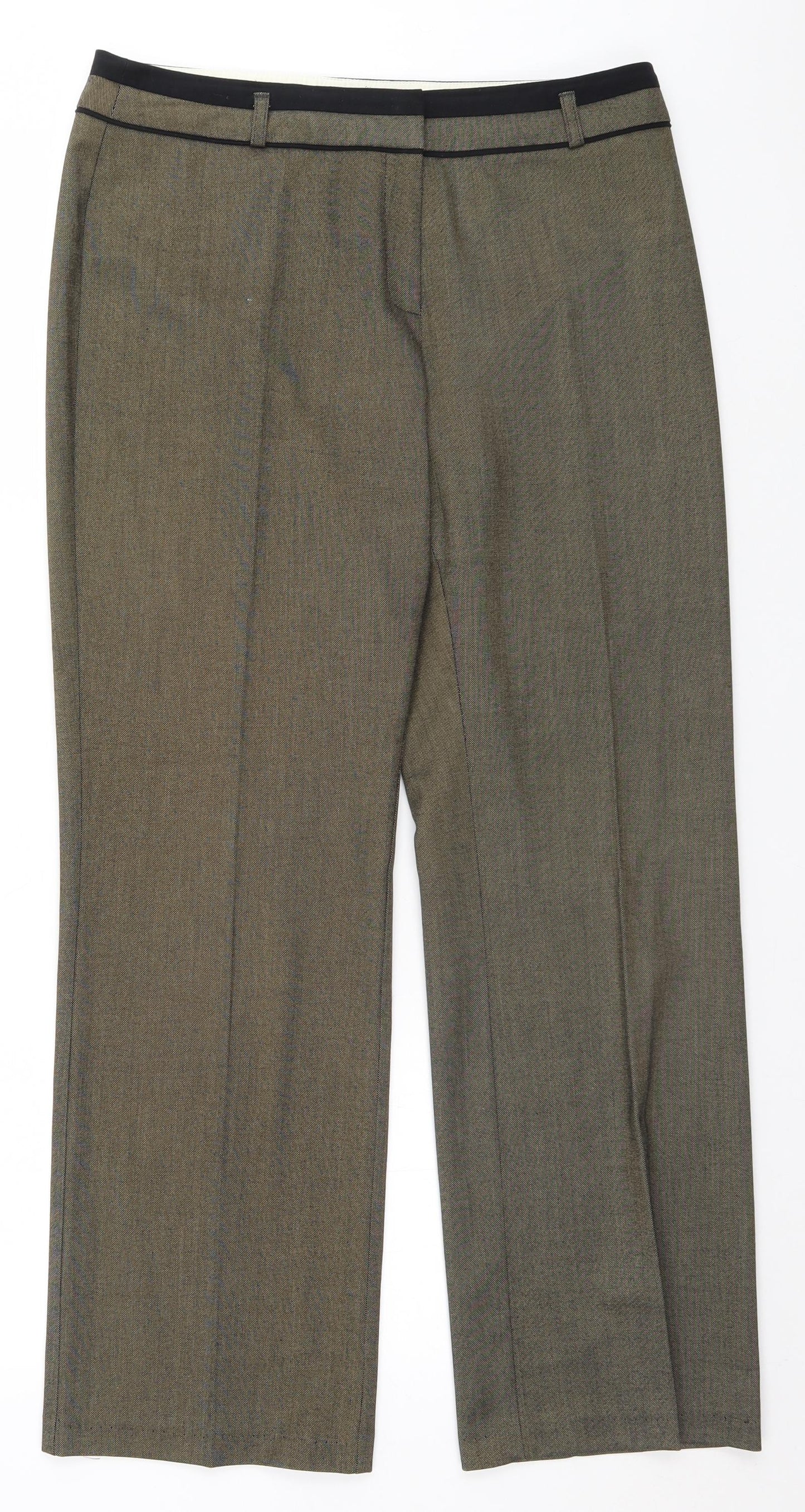 Marks and Spencer Womens Brown   Trousers  Size 12 L28 in
