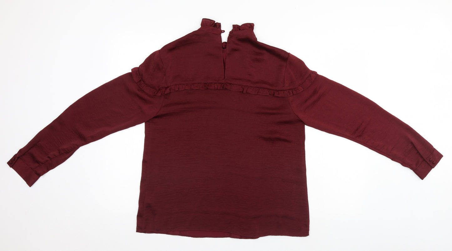 Peacocks Womens Red   Basic Blouse Size 14