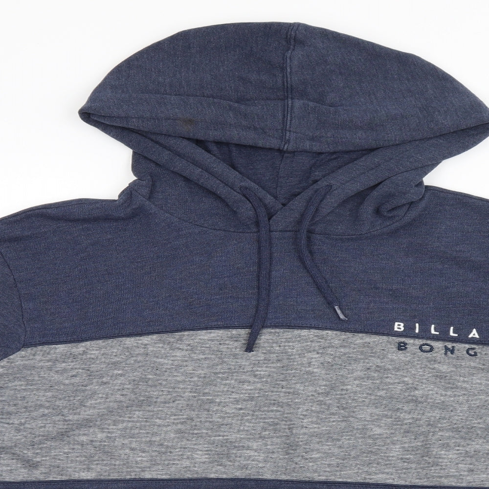 Billabong Mens Blue   Pullover Hoodie Size L