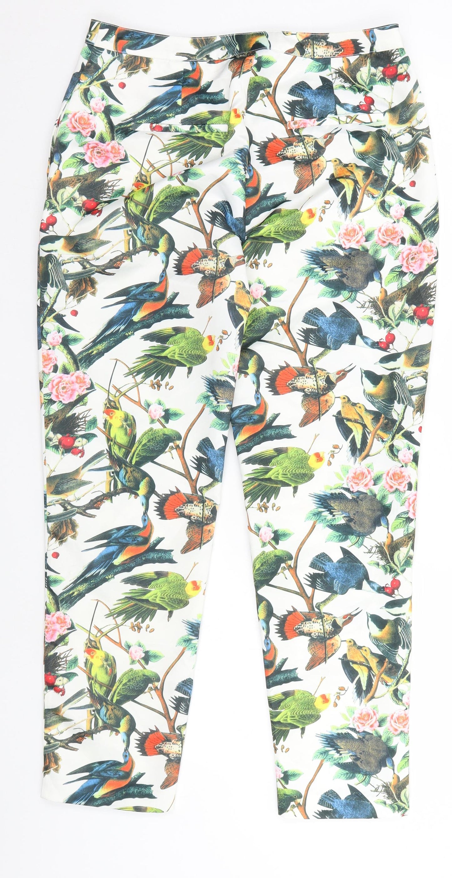 Darling Womens Multicoloured Animal Print  Trousers  Size 10 L25 in - Birds