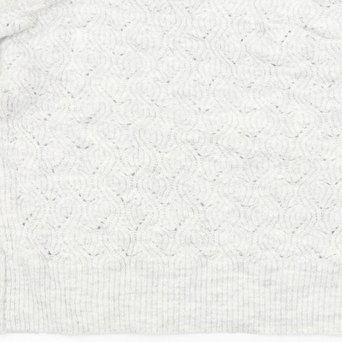 Dorothy Perkins Womens Grey Argyle/Diamond  Pullover Jumper Size 8