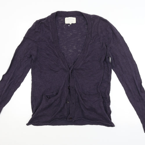 River Island Mens Purple   Cardigan Jumper Size M
