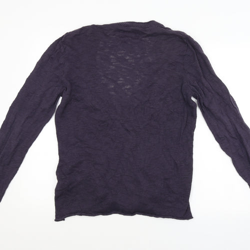 River Island Mens Purple   Cardigan Jumper Size M