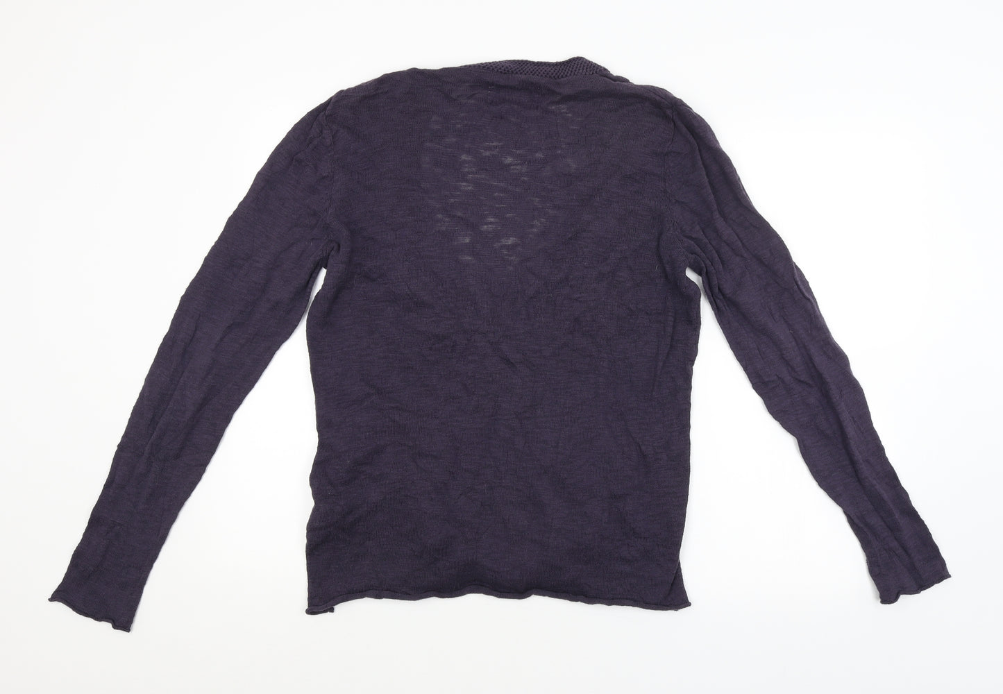 River Island Mens Purple   Cardigan Jumper Size M