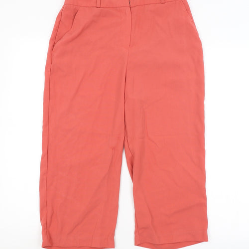 George Womens Red   Cropped Trousers Size 8 L20 in
