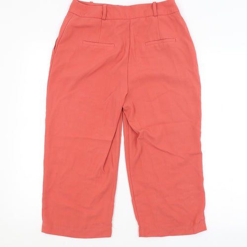 George Womens Red   Cropped Trousers Size 8 L20 in