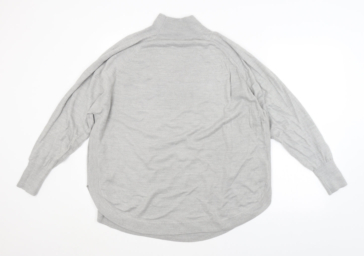 M&S Mens Grey Argyle/Diamond  Pullover Jumper Size L