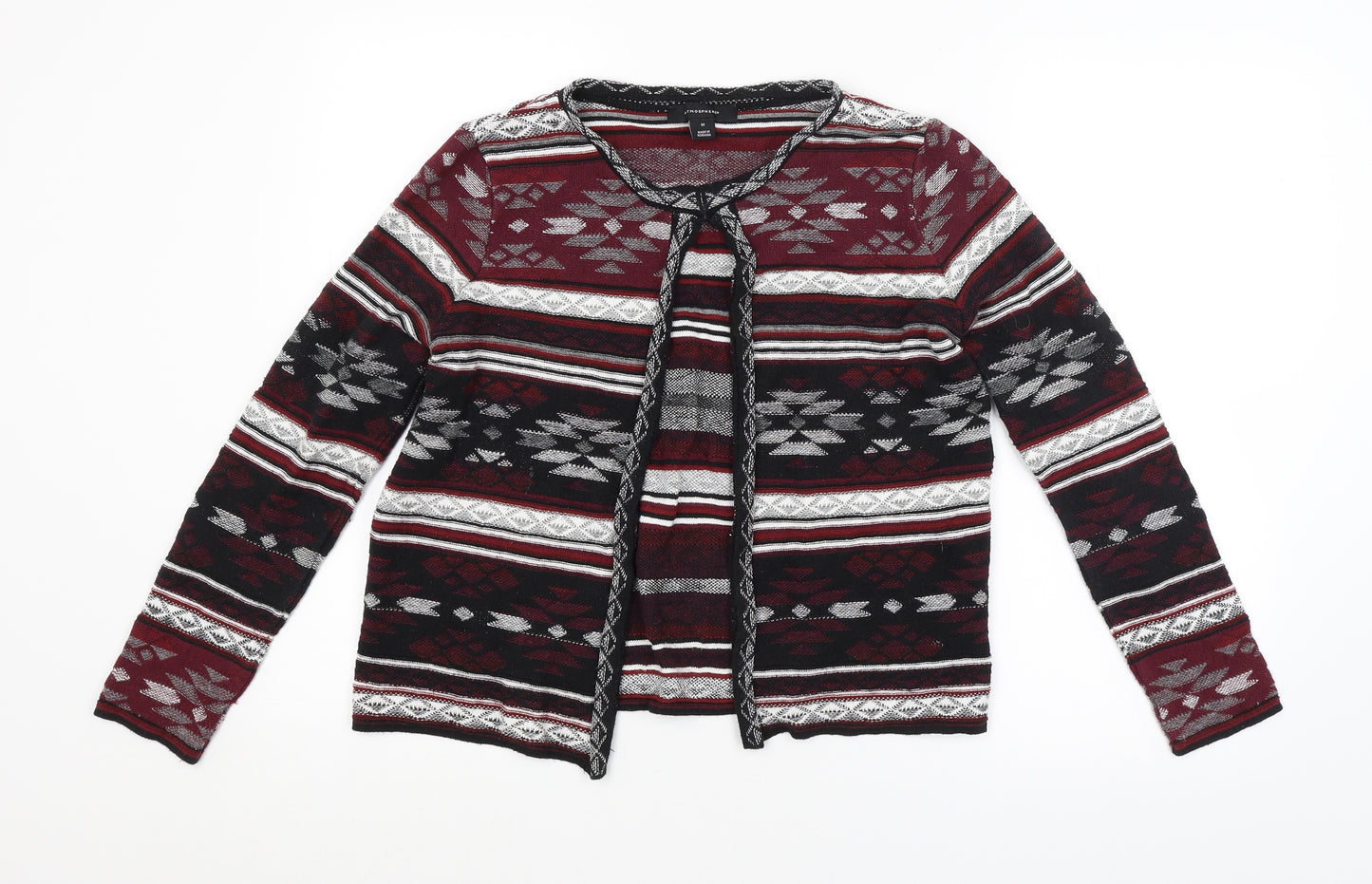Atmosphere Womens Multicoloured Argyle/Diamond  Cardigan Jumper Size M