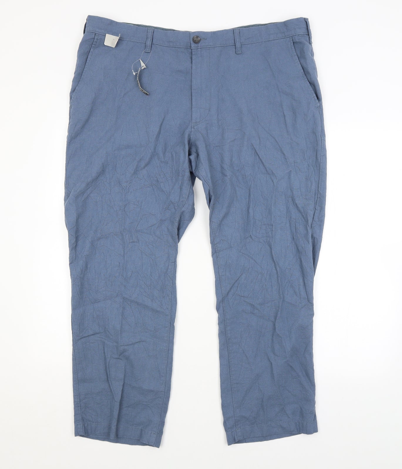 M&S Mens Blue   Trousers  Size 42 in L29 in