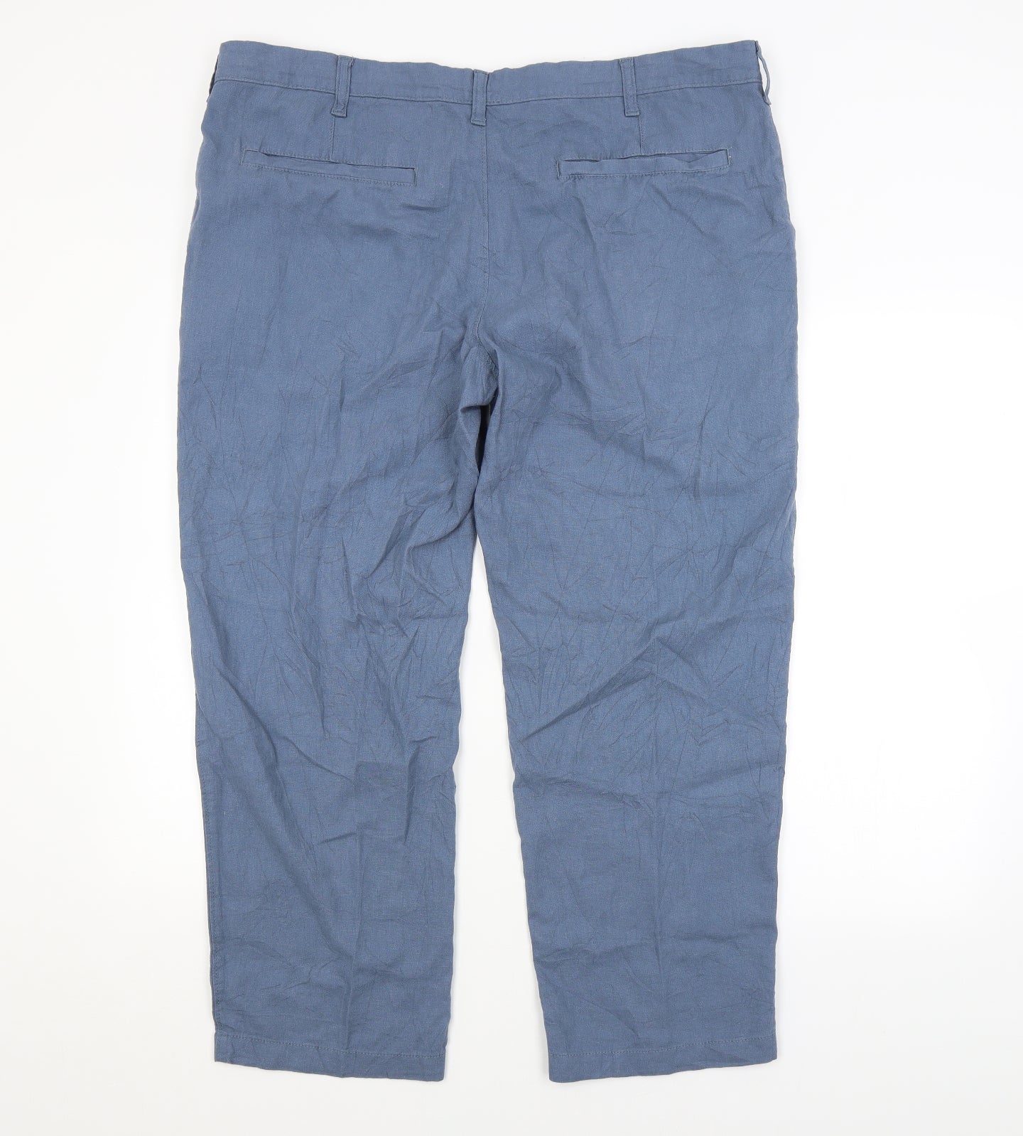M&S Mens Blue   Trousers  Size 42 in L29 in