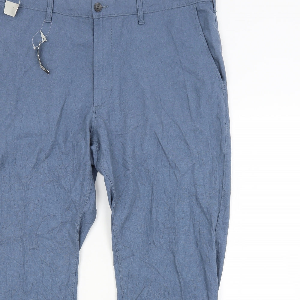 M&S Mens Blue   Trousers  Size 42 in L29 in