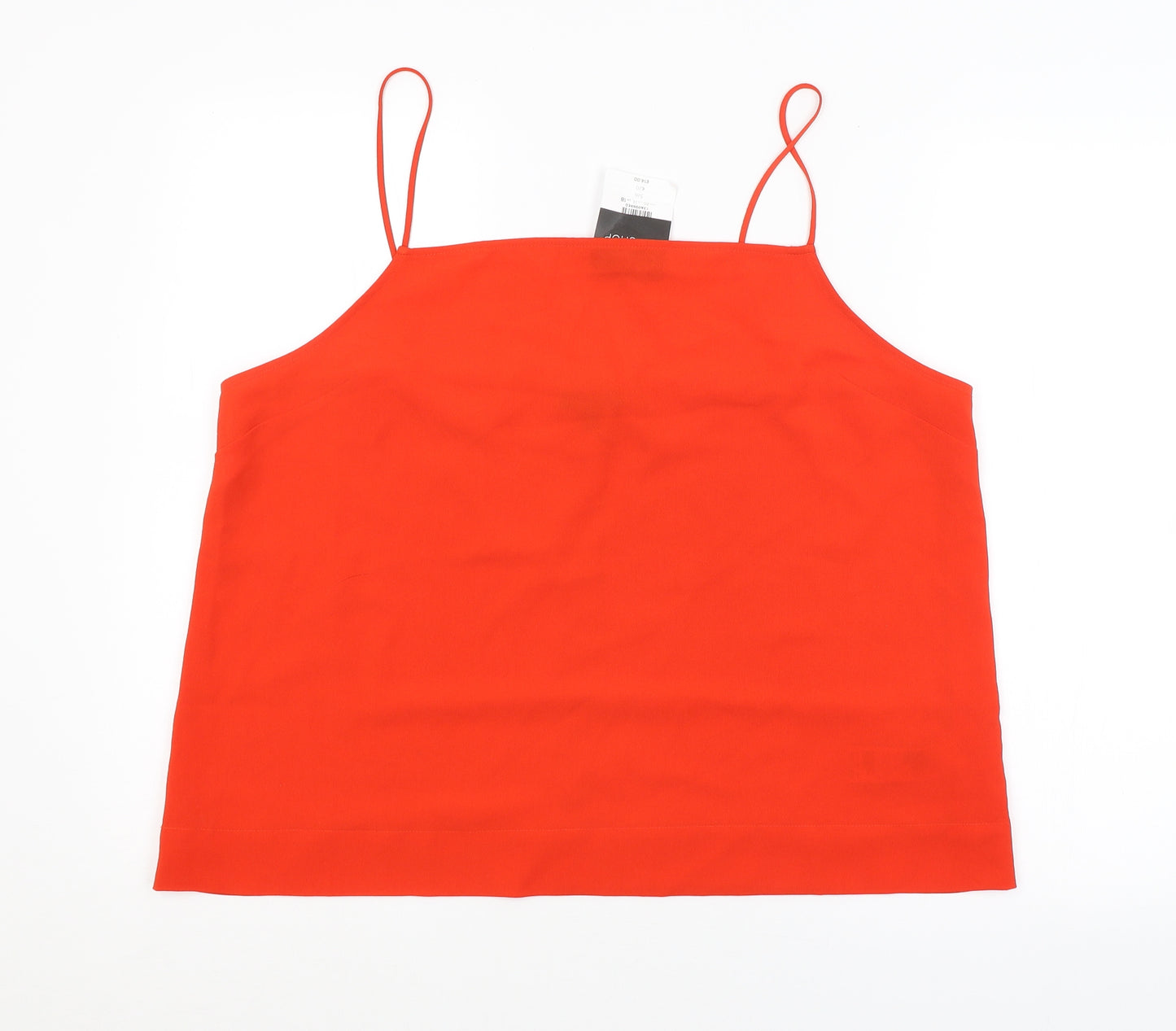 Topshop Womens Red   Basic Tank Size 18