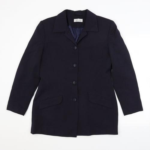 ADMANI Womens Blue   Jacket Blazer Size 14