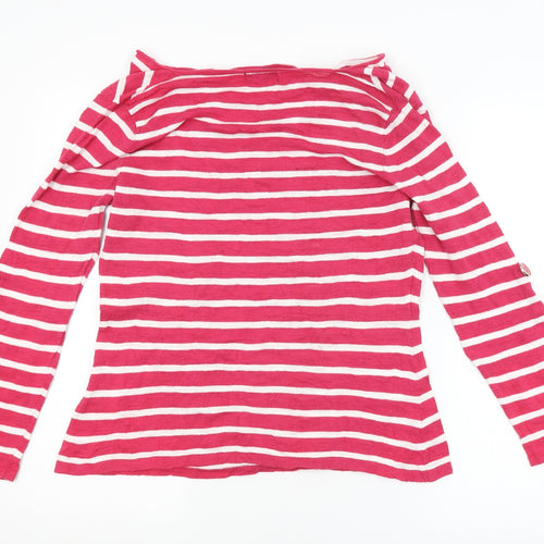 Pomodoro Womens Pink Striped  Pullover Jumper Size 12