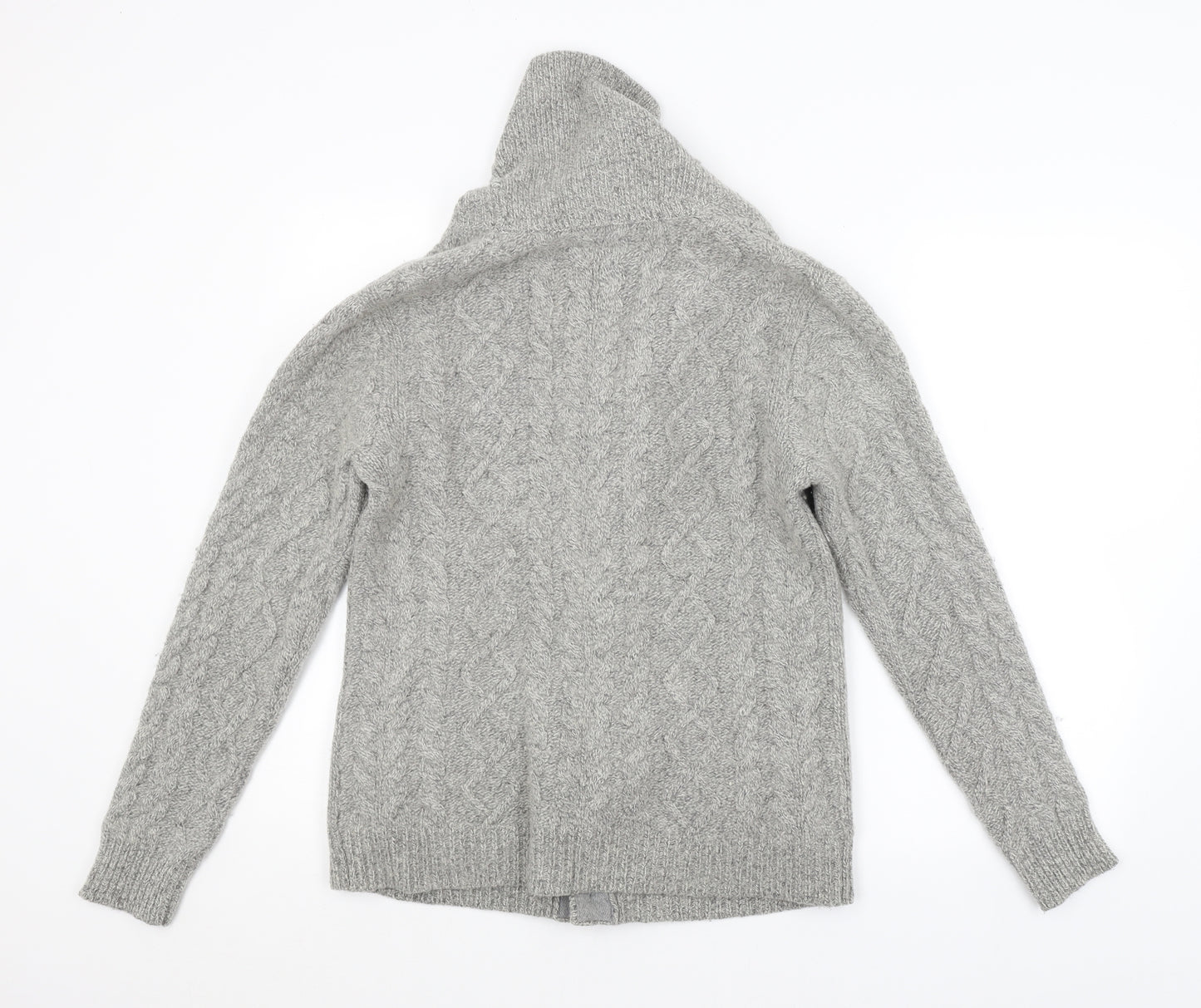 Jack Wills Mens Grey Argyle/Diamond  Cardigan Jumper Size M