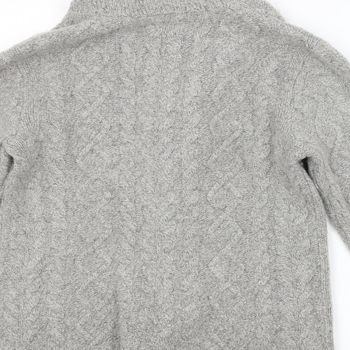 Jack Wills Mens Grey Argyle/Diamond  Cardigan Jumper Size M