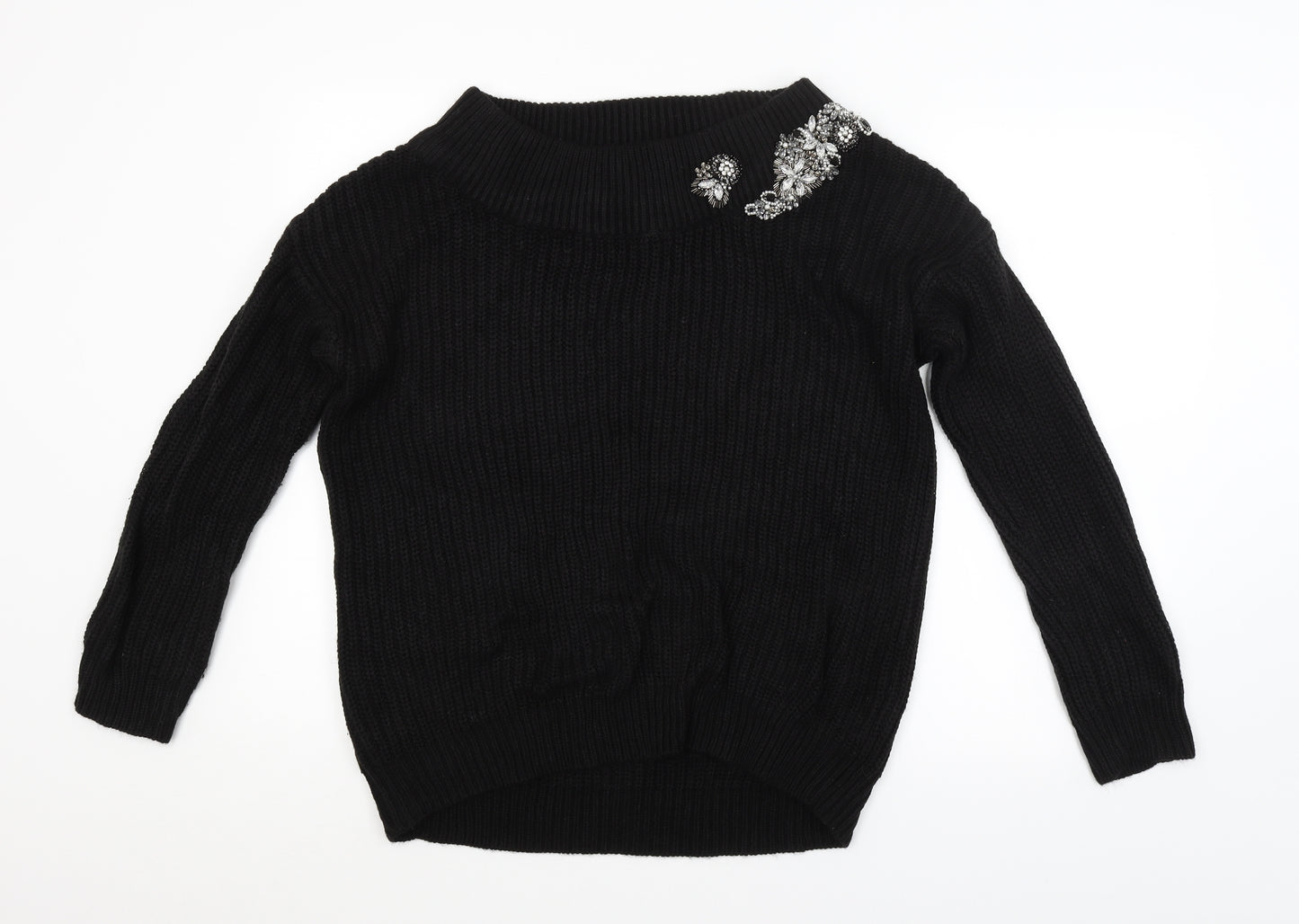 New Look Womens Black   Pullover Jumper Size M