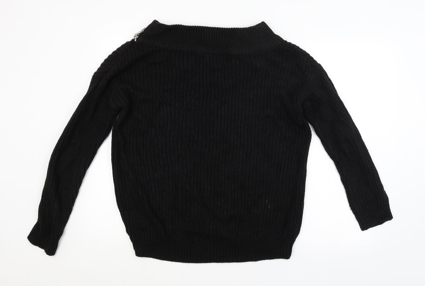 New Look Womens Black   Pullover Jumper Size M