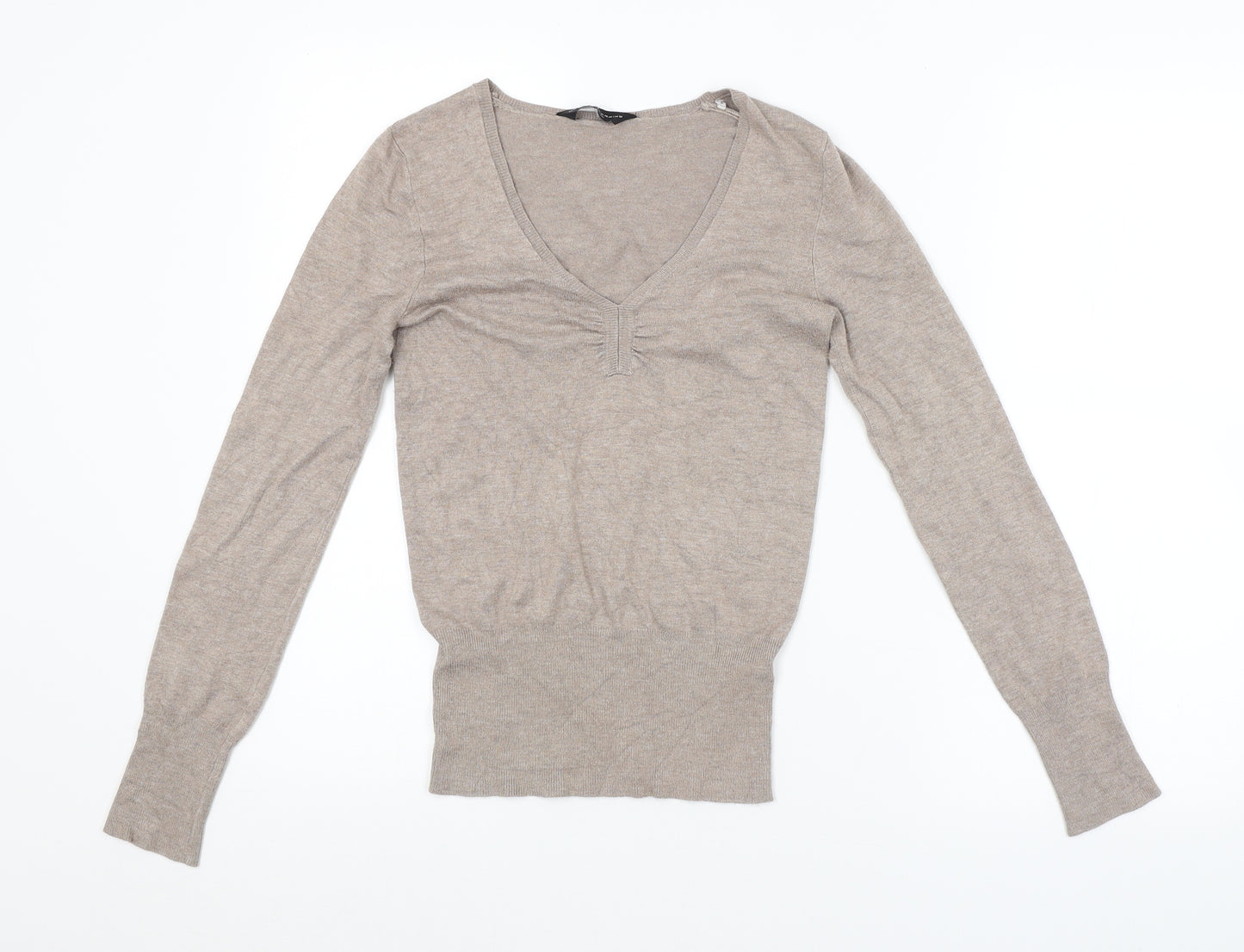 Dorothy Perkins Womens Beige   Pullover Jumper Size 8