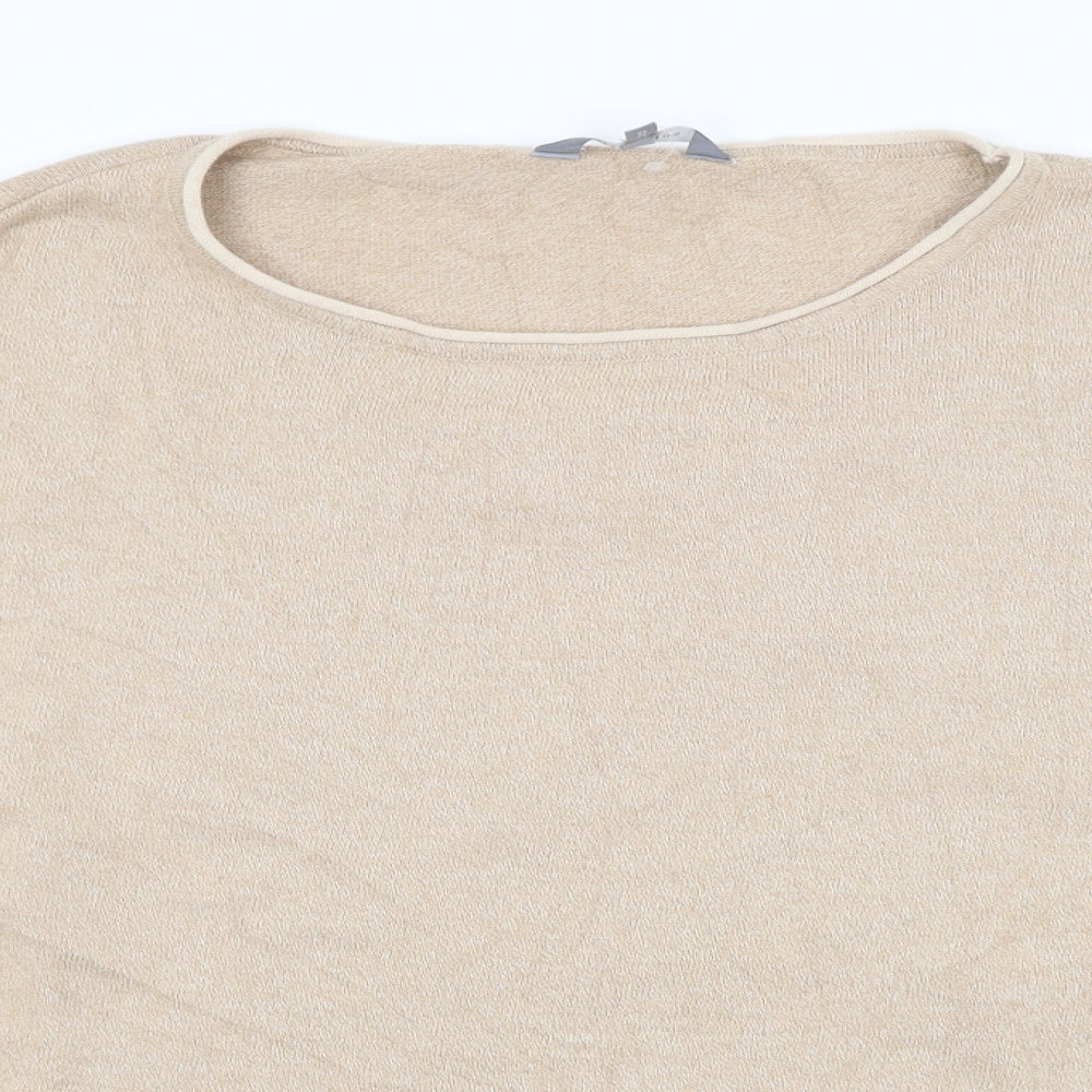 Principles Womens Beige Striped  Pullover Jumper Size 20