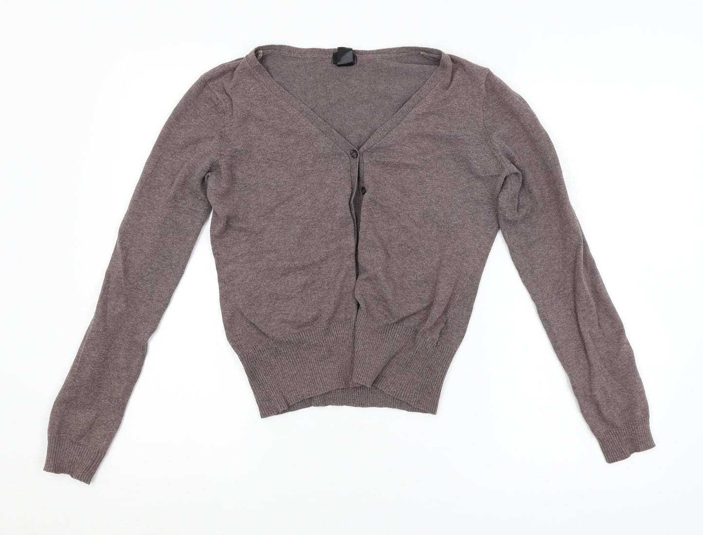 H&M Womens Grey   Cardigan Jumper Size S