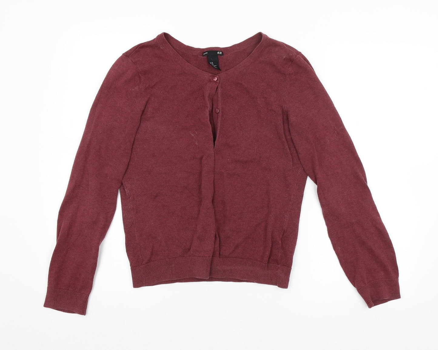 H&M Womens Purple   Cardigan Jumper Size M