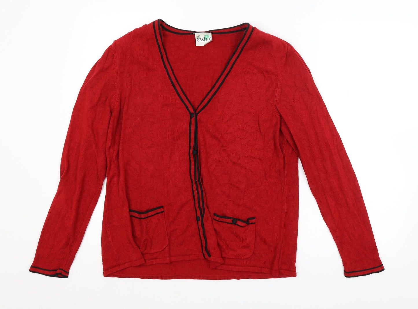 Eastex Womens Red   Cardigan Jumper Size 12