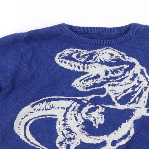 Nutmeg Boys Blue   Pullover Jumper Size 3-4 Years